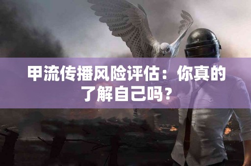 甲流传播风险评估：你真的了解自己吗？