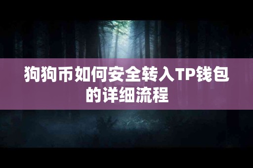 狗狗币如何安全转入TP钱包的详细流程