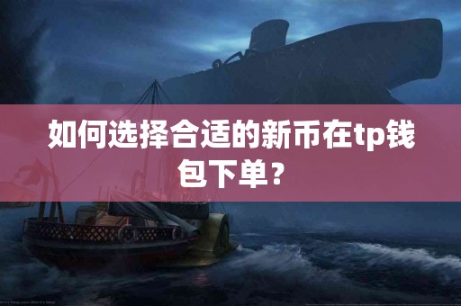 如何选择合适的新币在tp钱包下单？