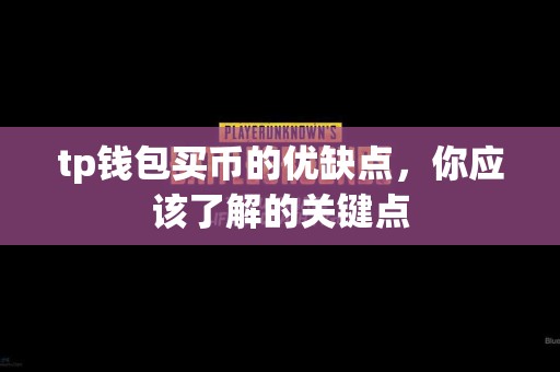 tp钱包买币的优缺点，你应该了解的关键点