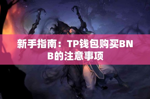 新手指南：TP钱包购买BNB的注意事项